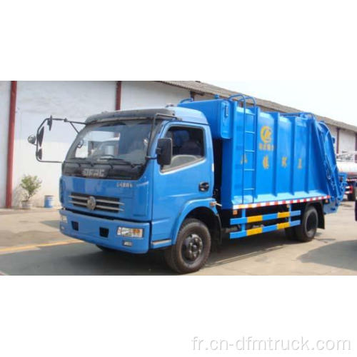 Camion à ordures compacteur à benne basculante 8 CBM Dongfeng